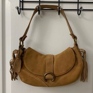 Ana Tan Suede / Genuine Leather Bag